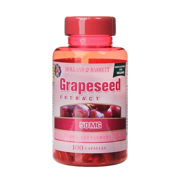 Holland & Barrett Grapeseed Extract 50mg 100 Capsules Troop Pharmacy